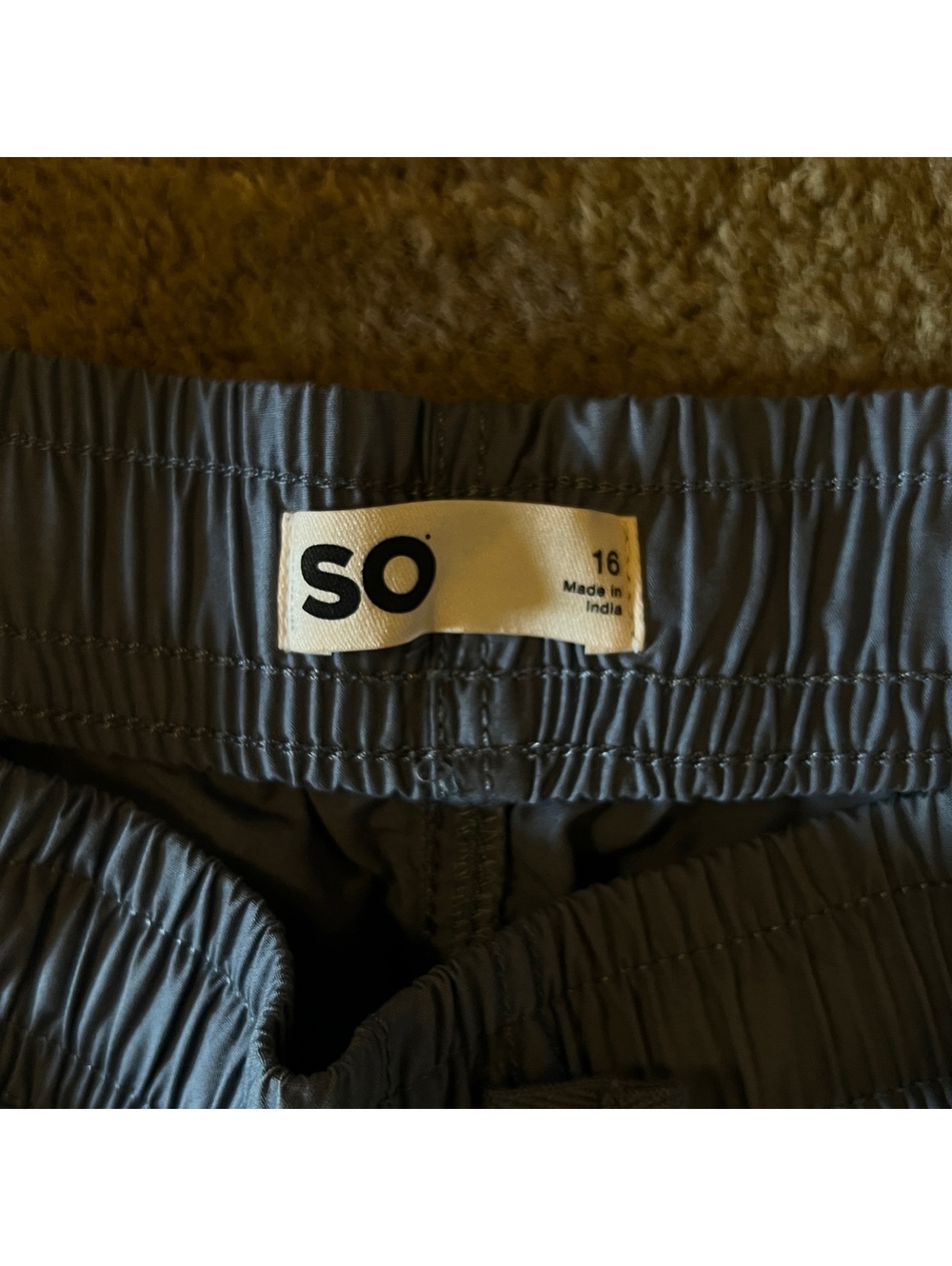 SO Women's Dark Gray Jogger Scrub Pants Size 16 - Picture 2 of 3